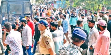 खुनाच्या घटनेनंतर परिसरात तणाव