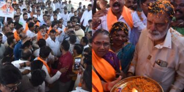 ठाकरेंच्या निष्ठावंत शिलेदाराचे नाशकात पाऊल ठेवताच जंगी स्वागत