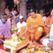 त्र्यंबकेश्वरमध्ये 31 फूट सिंहस्थ ध्वजस्तंभाचे पूजन